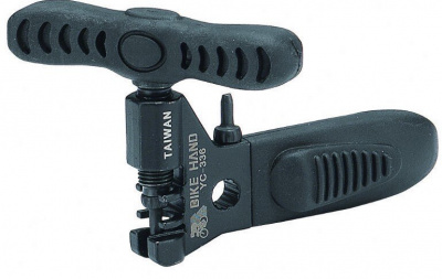 Выжимка цепи Bike Hand YC-336, для 7-10 ск. цепей, запас. пин, черный