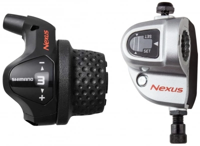 Шифтер правый 3ск. Shimano Nexus 3S41JS, с bell crank 6, оплетк, 1800мм черн