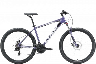 Велосипед Stark Hunter 27.2 HD 2023, фиолетовый/серый/черный, 18"