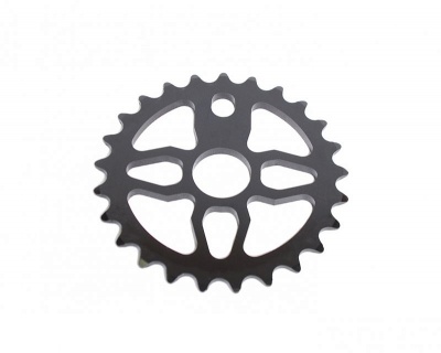 Звезда передняя BMX, 25T, 1/2x1/8", алюм, черный
