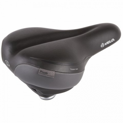 Седло Velo Plush Tour AIR, комфорт 275x212мм пруж.+эласт.+возд. аморт. (автонипель)