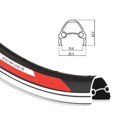 Обод 26" 32H AV Evolution, двойной, пистон., 559x18/25x18мм, анодированный, черный