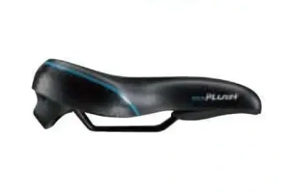 Седло Velo Plush VL-6393, комфорт, 265x213мм, вакуумное, синий/черный