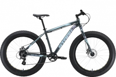 Велосипед Stark Fat 26.2 D 2023, зеленый/мятный/серый, 18"
