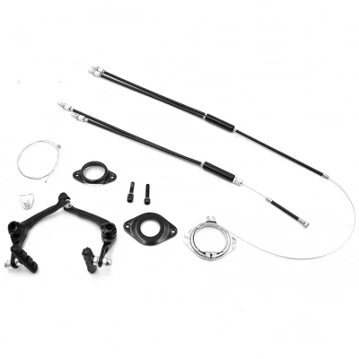 Ободной тормоз задний BMX U969D U-brake 55мм, гироротор, тросы 900/1300мм