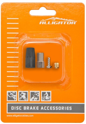 Комплект HK-HST04-DIY Alligator: для тормозов пласт.наконечник, гайка, арт. 430007
