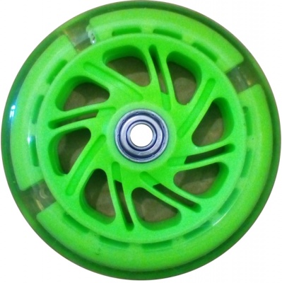 Колесо для самоката, 75мм, ABEC-7, полиуретан, светящееся, зеленый