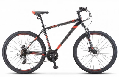 Велосипед Stels Navigator-700 D 27.5" F010 17.5" Чёрный/красный