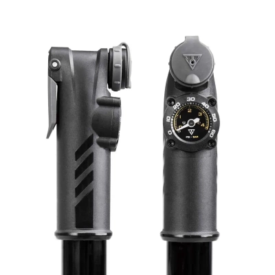 Насос Topeak Mountain DA_G, дв. действия, 60 PSI/4.1BAR, аналог. манометр