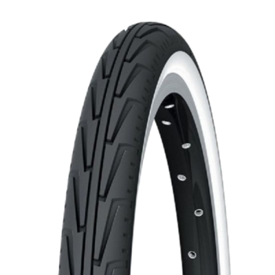 Велопокрышка 24"x1.75 (44-507), Michelin City J GW, 3x22TPI, белый/чёрный