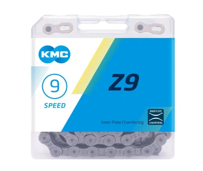 Цепь 9ск. KMC Z9, 1/2"x11/128", 6.6мм, 116зв. серо-корич, с замком в коробке