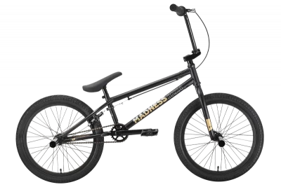 Велосипед Stark Madness BMX 4 2022, черный/золотой