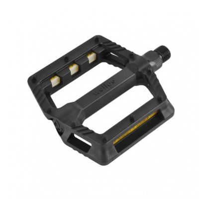 Педали Wellgo B239DU, пластик. широкие 116x100x26мм, 285г, черные