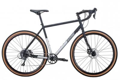 Велосипед BEARBIKE Riga (700C 8 ск. рост. 500 мм), черный матовый/серый матовый