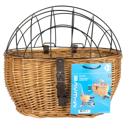 Корзина для животных M-Wave, быстросъем 43x30x22/14см, плетеная