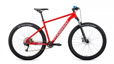 Велосипед FORWARD SPORTING 29 XX (29" 9 ск. рост. 19") 2021, красный/синий