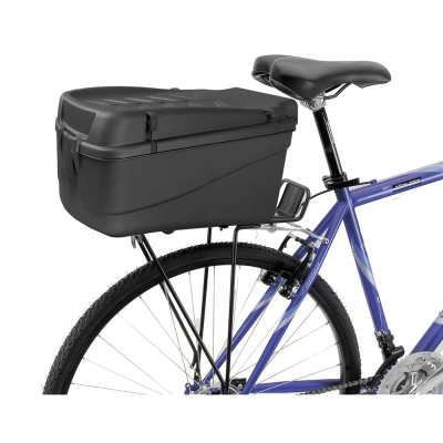 Бокс на багажник M-Wave Amsterdam Easy Box S-M, V=5л 27x20x15см, пластик пыле/влагозащ. черн.