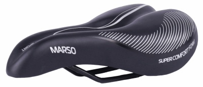 Седло Vinca Sport VS-01, комфортное, с вент. отверстием, 280x170мм, черное