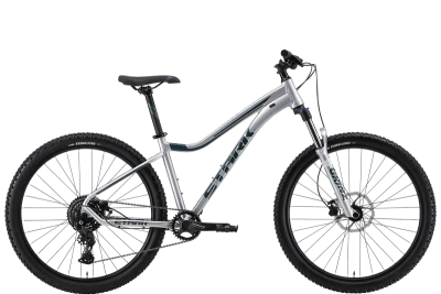 Велосипед Stark Tactic 27.4 HD 2024, серебро/еловый, 16"