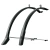 Комплект крыльев SKS Velo42 Urban Set, 27.5-28" (для шин 1.1"-1.5"), черный с усами, 10998