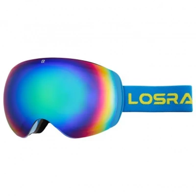 Маска горнолыжная LosRaketos NJS BLUE CHROM арт 21300