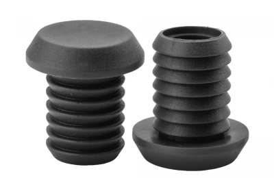 Заглушки XH-B017, в торец руля, диаметр 19.8мм, ПВХ, черные