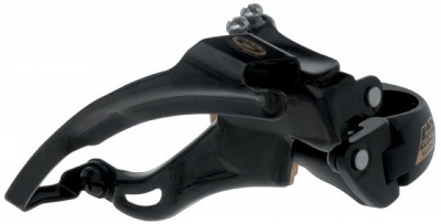 Передний переключатель 44T Shimano Deore LX M570, ниж.тяга, ниж.хомут 31.8мм, 66-69