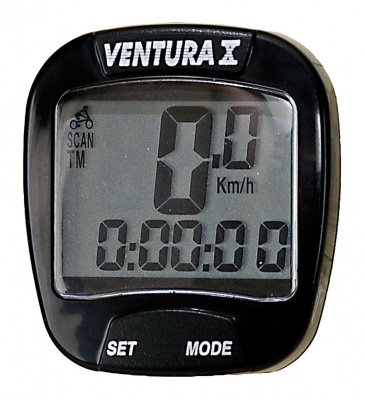 Велокомпьютер Ventura Х, 10 ф-ций, черный