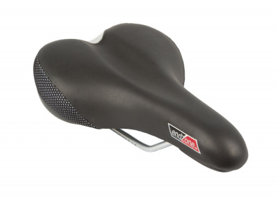 Седло Velo VL-3251 End Zone, комфорт 272x175мм эластомер. черно-серое