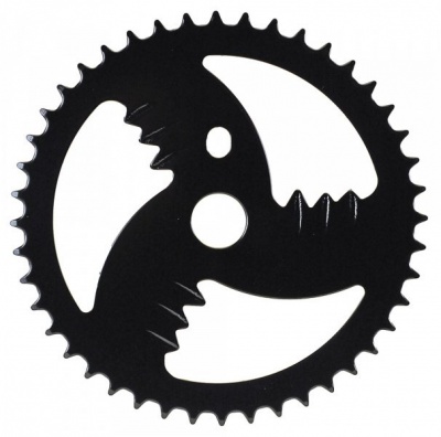 Звезда передняя BMX, 44T, 1/2x1/8", сталь, черный