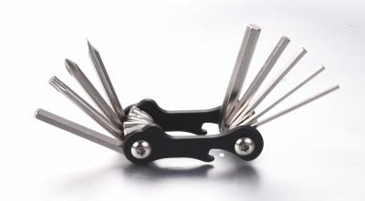 Мультитул Vinca Sport, 10 функц (шестигр.кл. 2/2.5/3/4/5/6мм,шлиц отв.,кросс отв.,торкс Т25